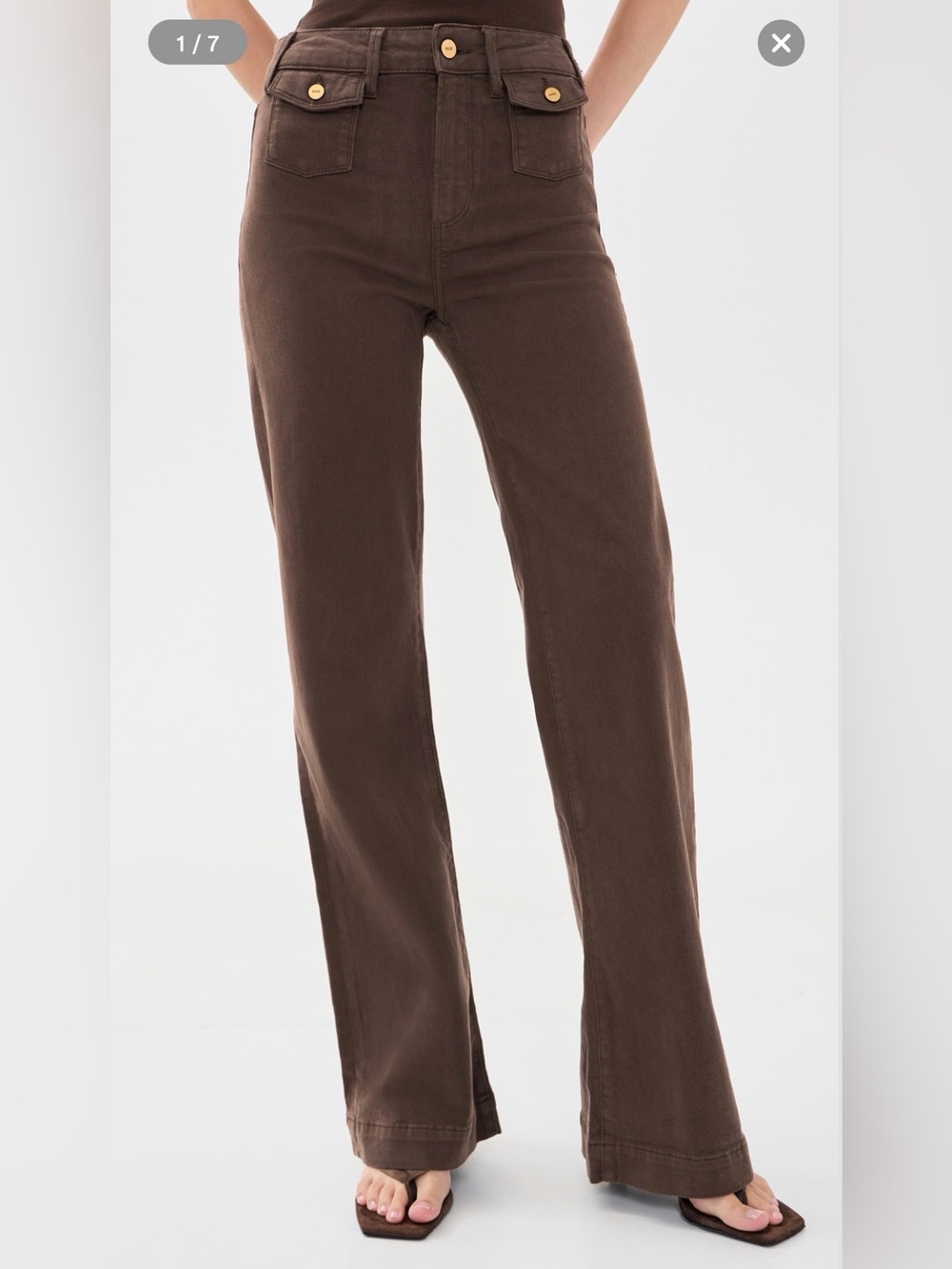 PAIGE NWT Leenah Mini Patch Pockets Jeans